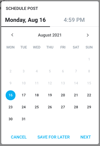 OnlyFans calendar